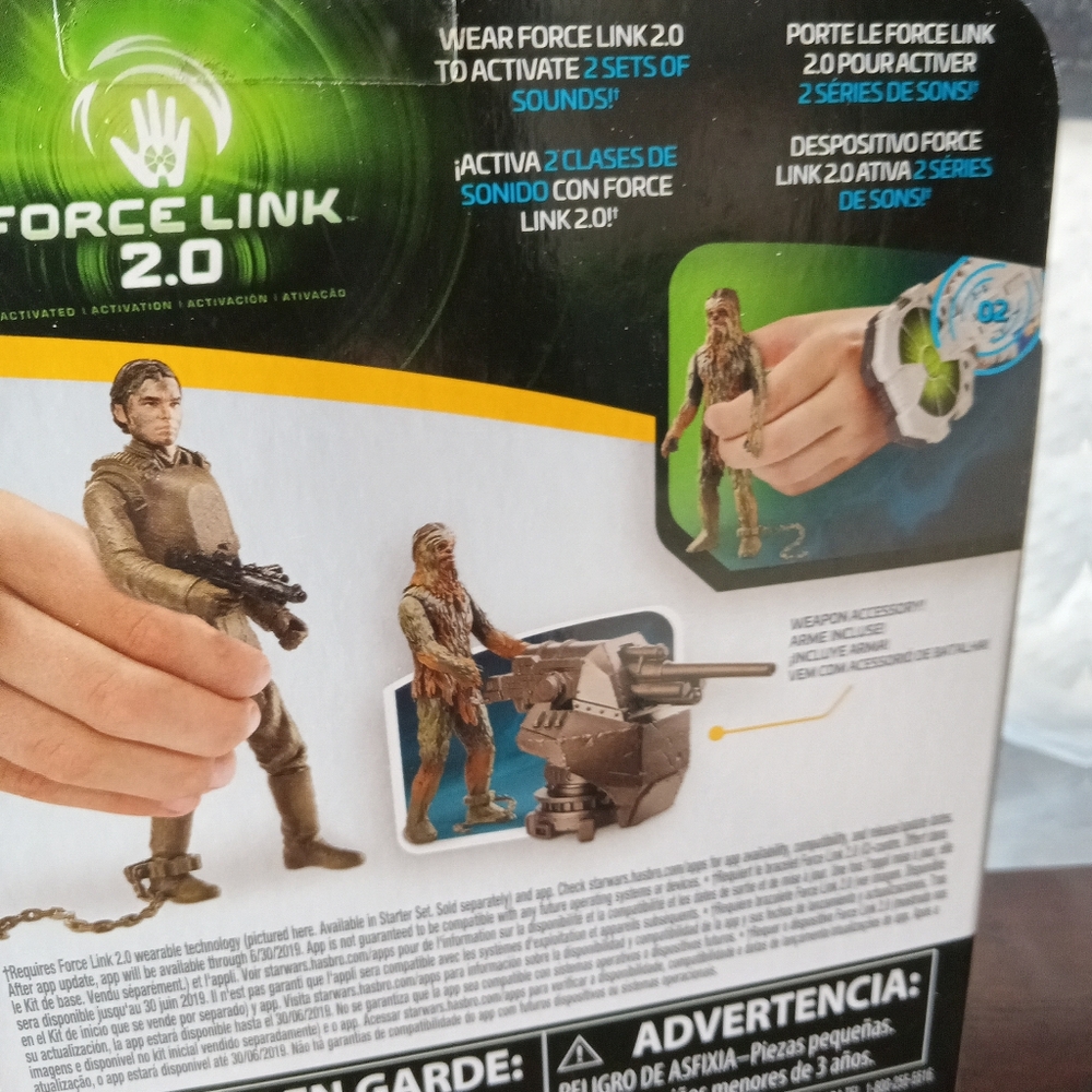 Star Wars Solo Force Link 2.0 Action Figure - Chewbacca & Han Solo (Mimban) 2017 - Picture 6 of 9